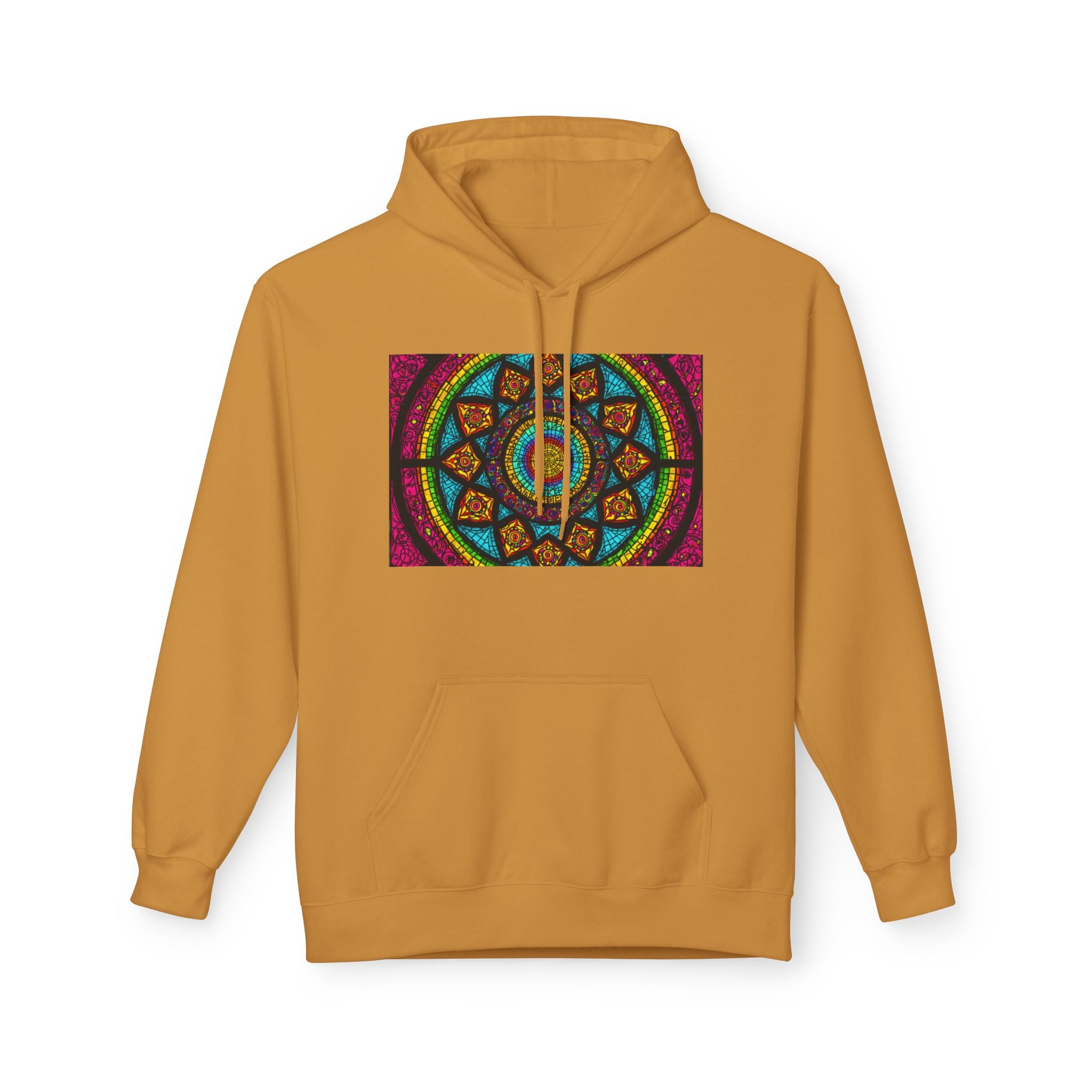 Sweat à capuche Mosaïque Mandala — Sweat-shirt d'Art Spirituel Géométrique Coloré
