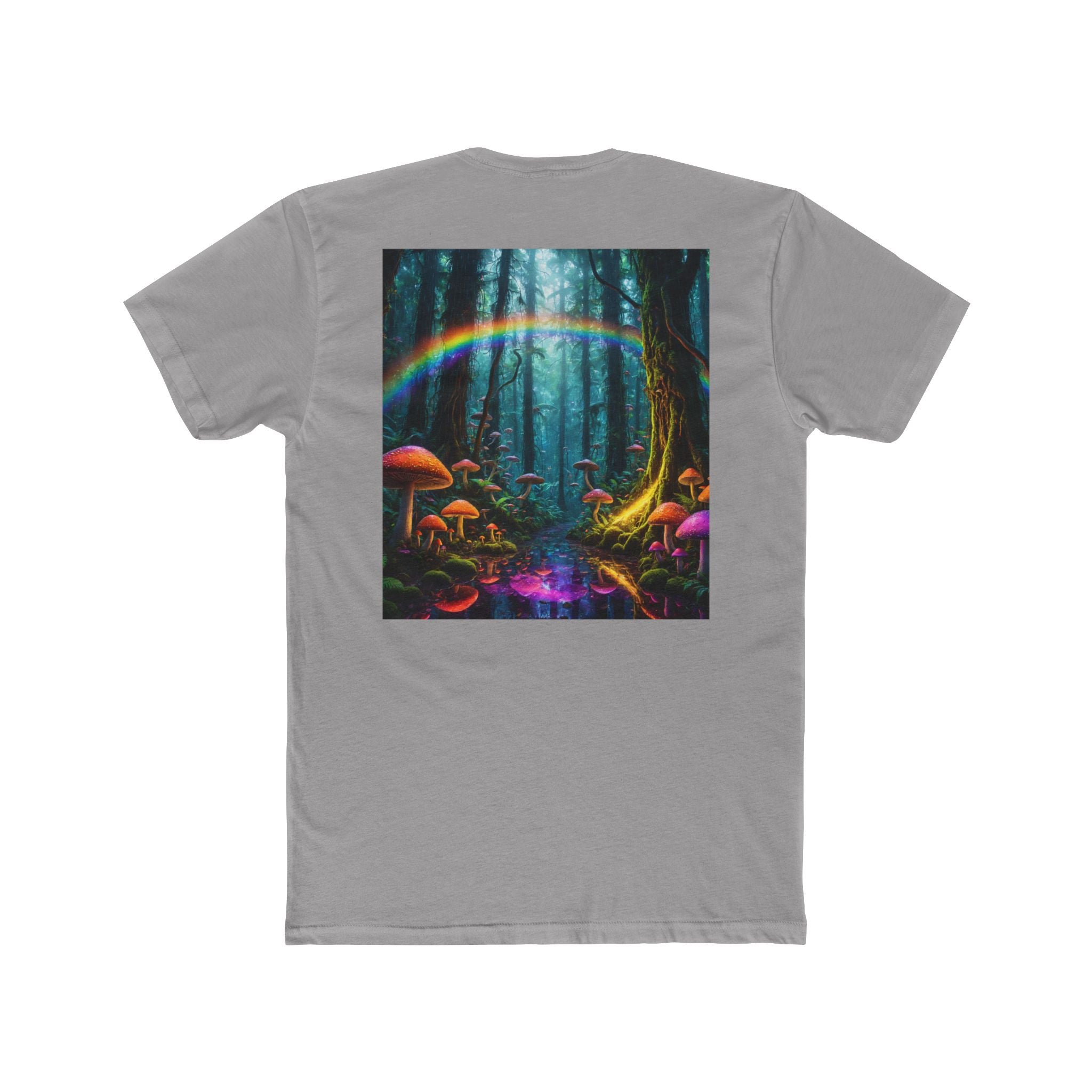 Psychedelic Forest T-Shirt — Neon Mushroom Magic Tee