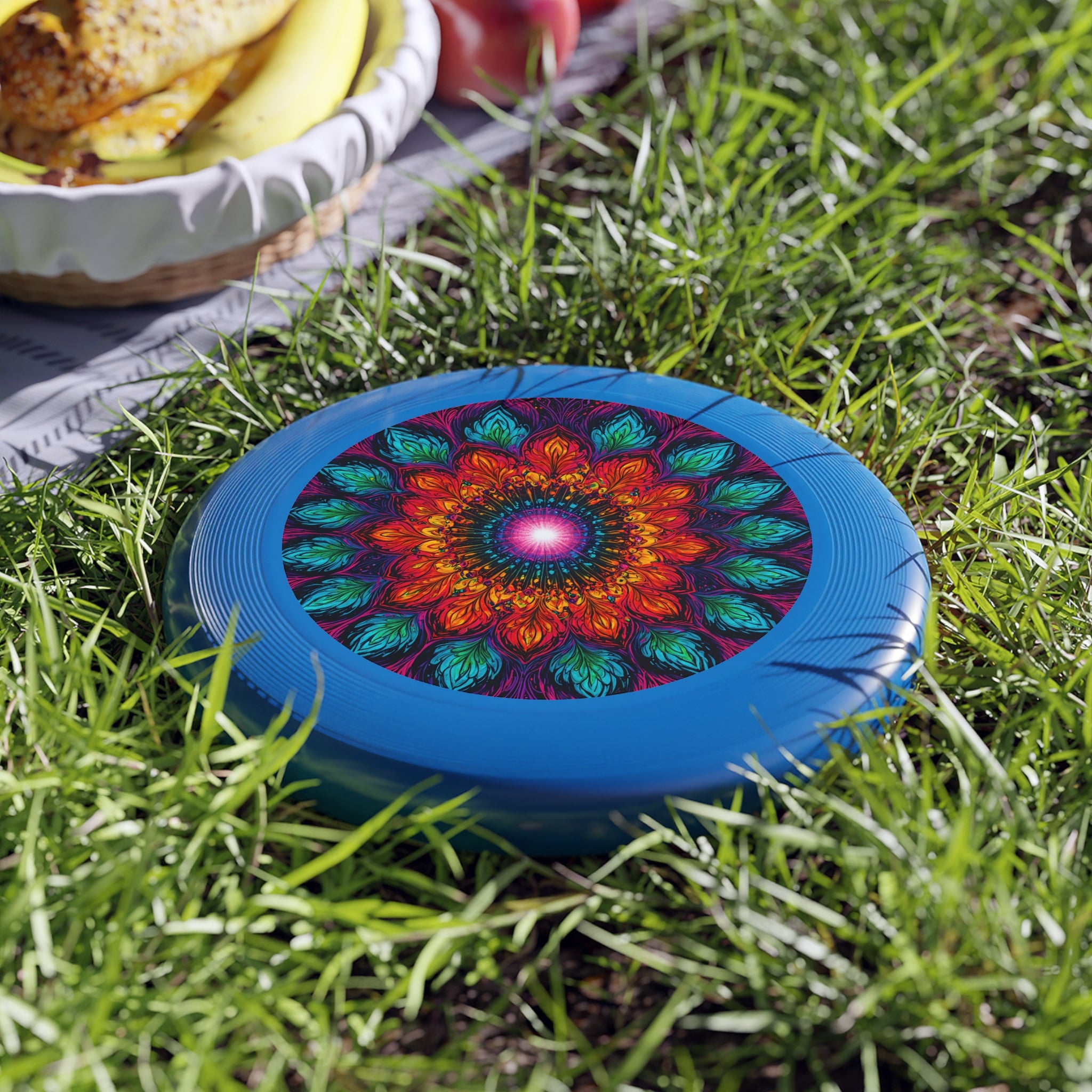 Frisbee — Vibrant Mandala Flying Disc (Colorful Boho Outdoor Toy)