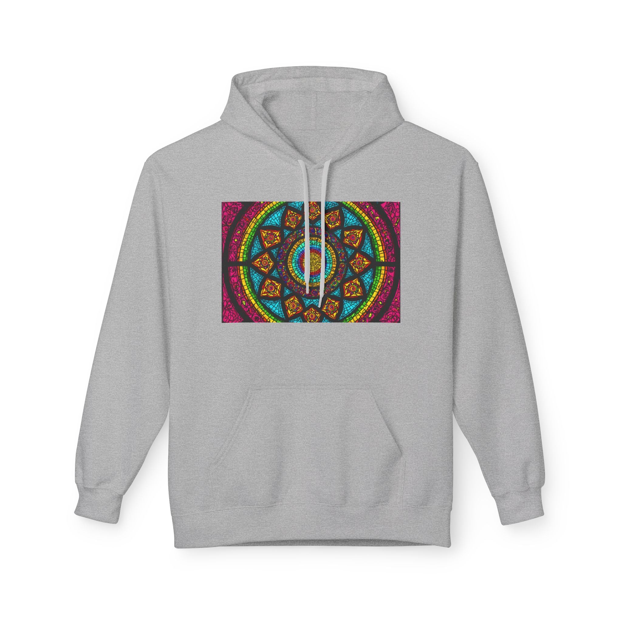 Sweat à capuche Mosaïque Mandala — Sweat-shirt d'Art Spirituel Géométrique Coloré