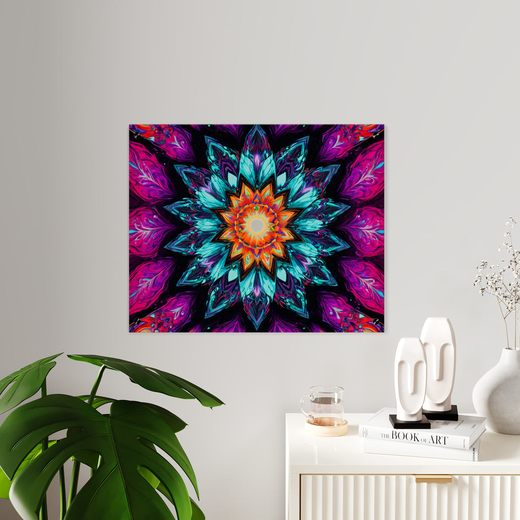 Vibrant Mandala Acrylic Wall Art Panel — Colorful Boho Home Décor