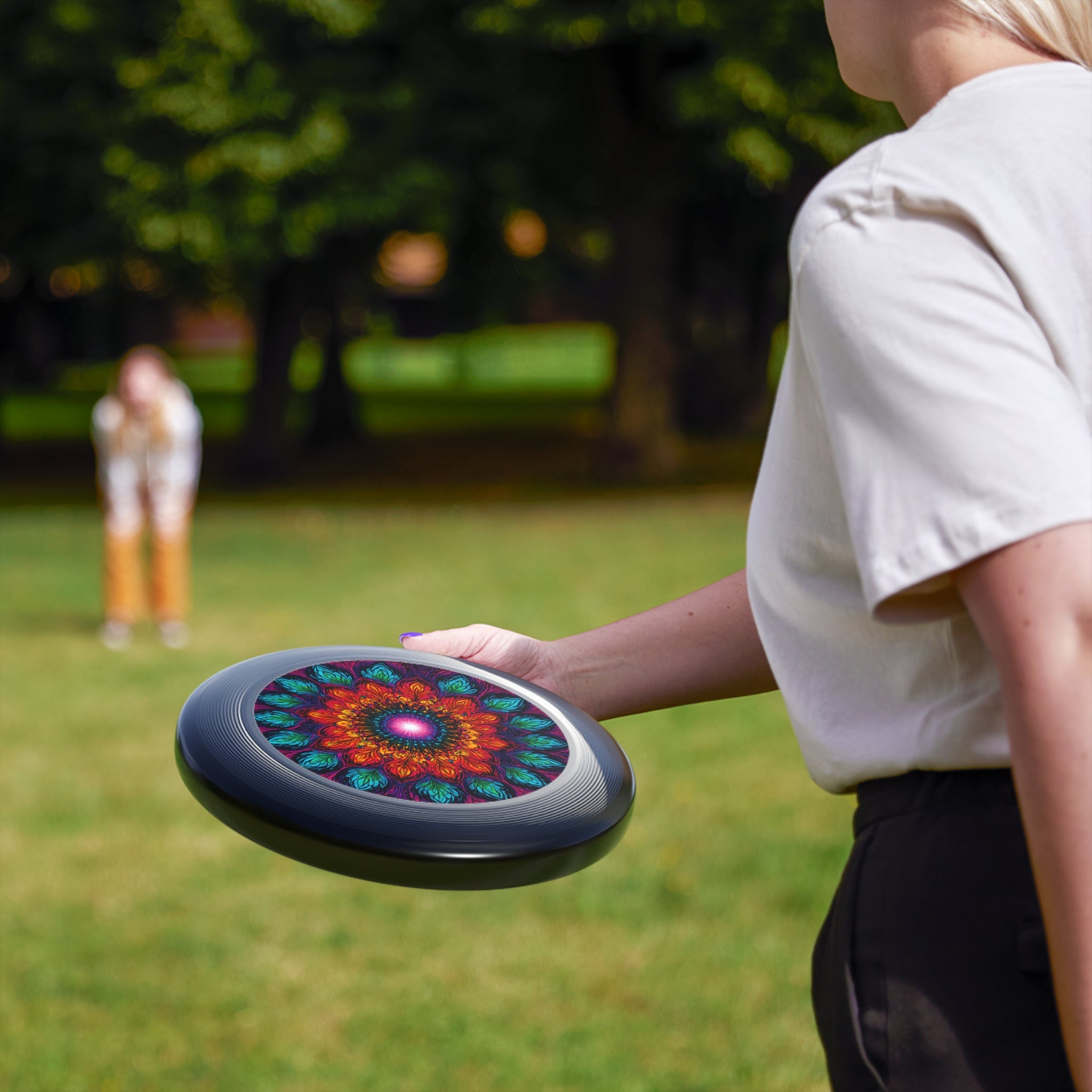 Frisbee — Vibrant Mandala Flying Disc (Colorful Boho Outdoor Toy)