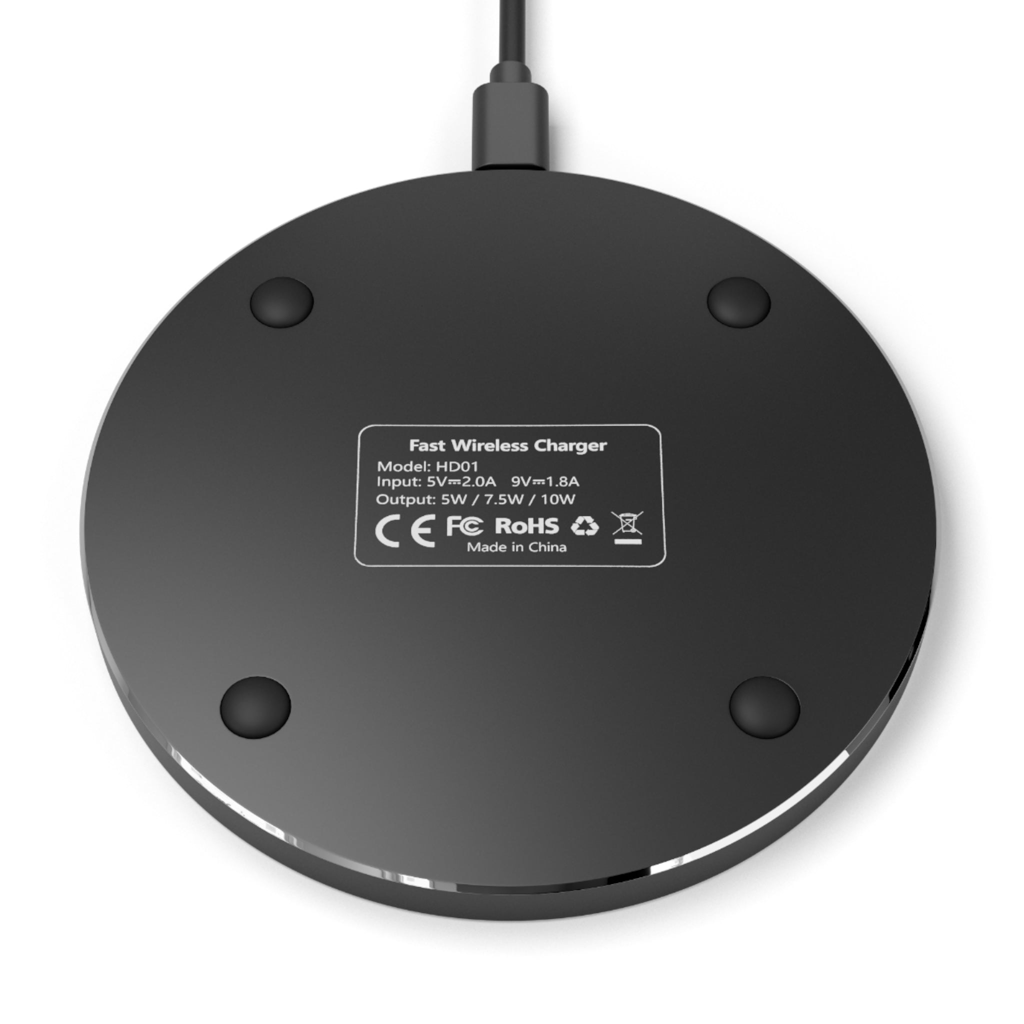 Neon Mushroom Trippy Wireless Charger — Glowing Fantasy Qi Charging Pad