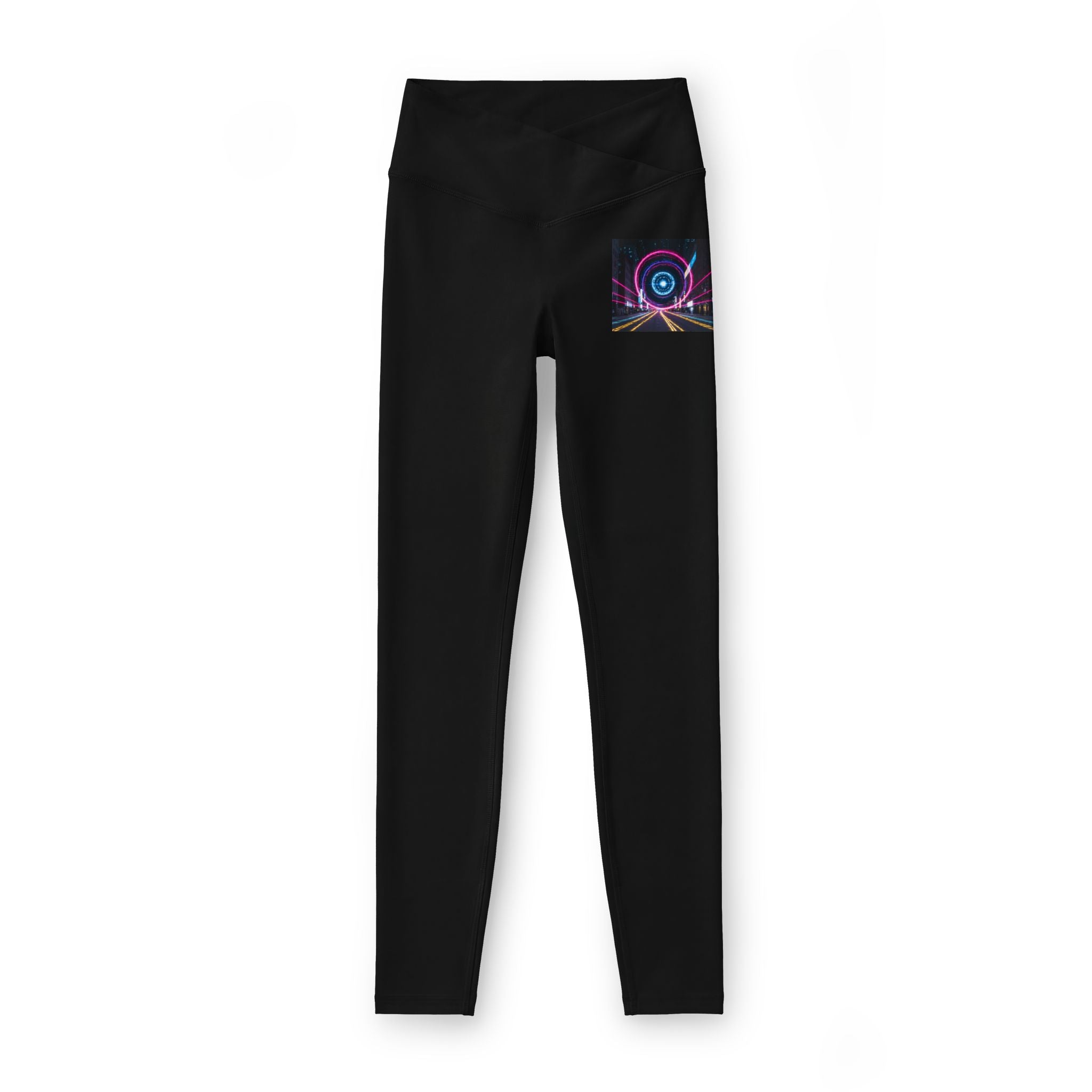 Cosmic Neon Pocket Leggings — Women’s Luxe Activewear