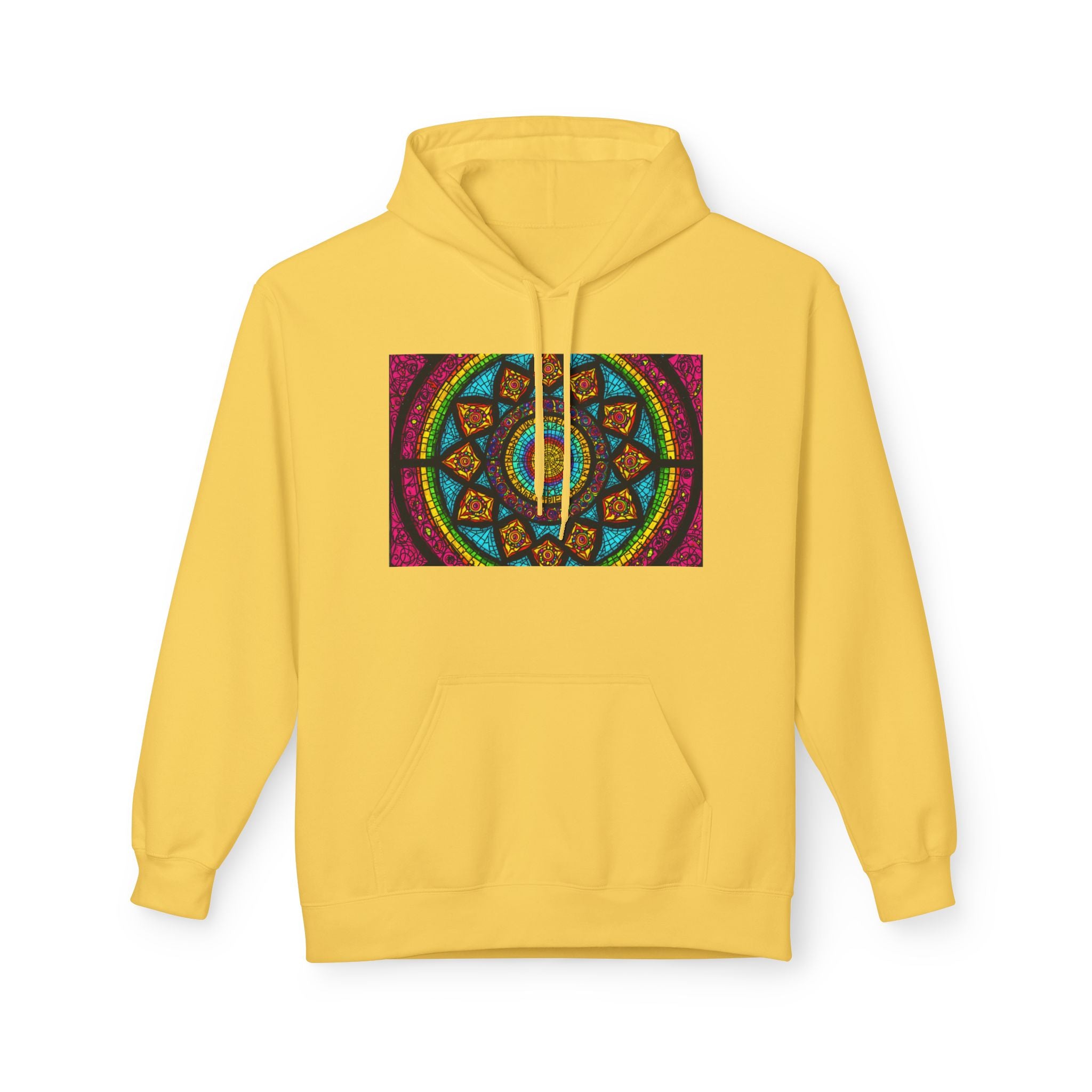 Sweat à capuche Mosaïque Mandala — Sweat-shirt d'Art Spirituel Géométrique Coloré