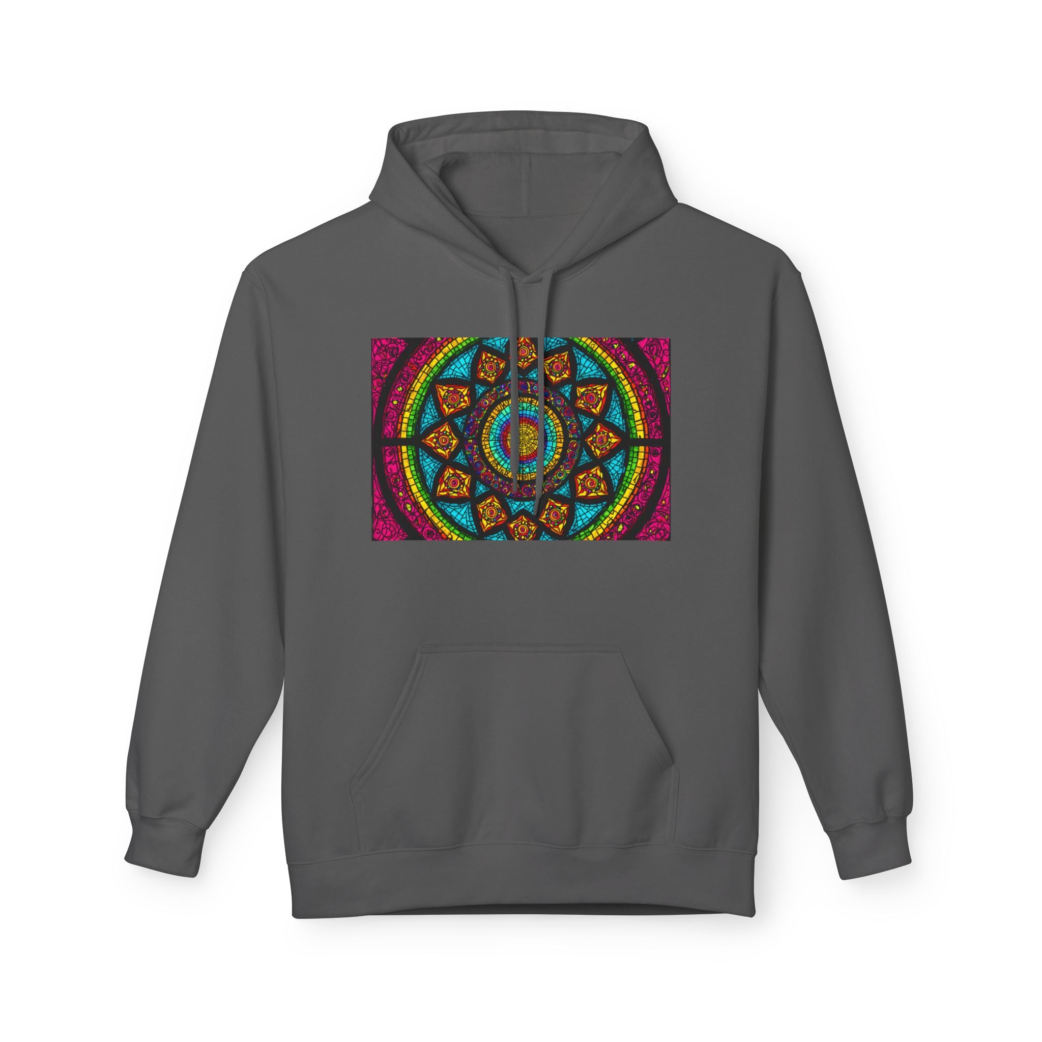 Sweat à capuche Mosaïque Mandala — Sweat-shirt d'Art Spirituel Géométrique Coloré