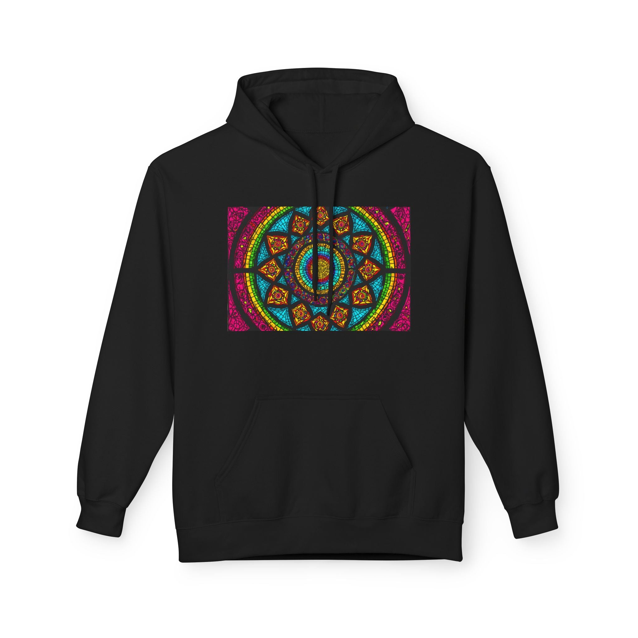 Sweat à capuche Mosaïque Mandala — Sweat-shirt d'Art Spirituel Géométrique Coloré