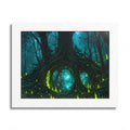 Enchanted Forest Framed Poster — Mystical Tree Portal Art Print