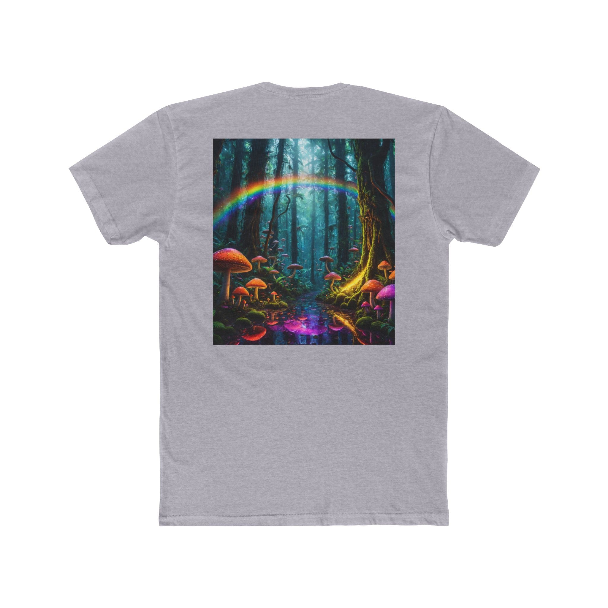 Psychedelic Forest T-Shirt — Neon Mushroom Magic Tee