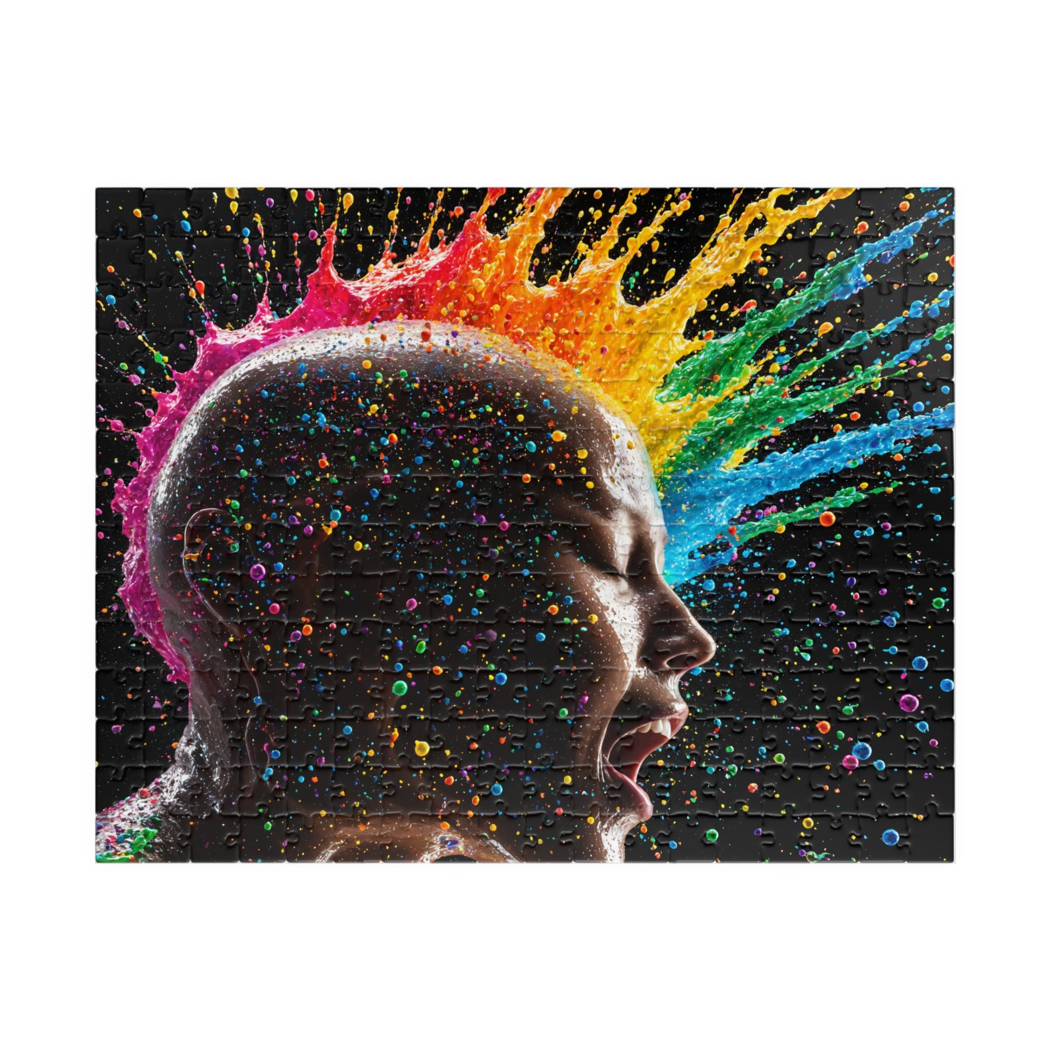 Puzzle psychédélique esprit arc-en-ciel — Puzzle artistique explosion de couleurs (110-1014 pièces)
