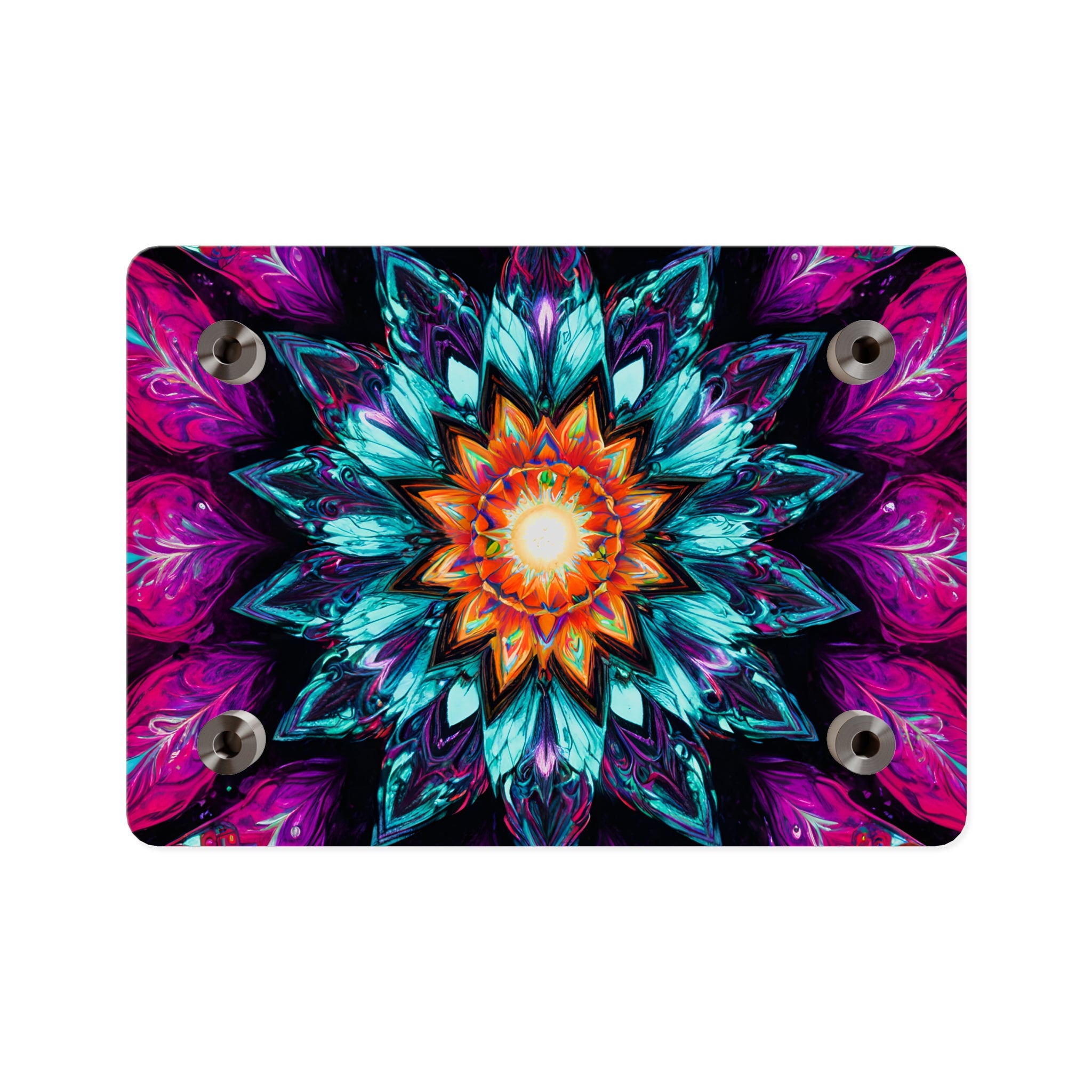 Vibrant Mandala Acrylic Wall Art Panel — Colorful Boho Home Décor