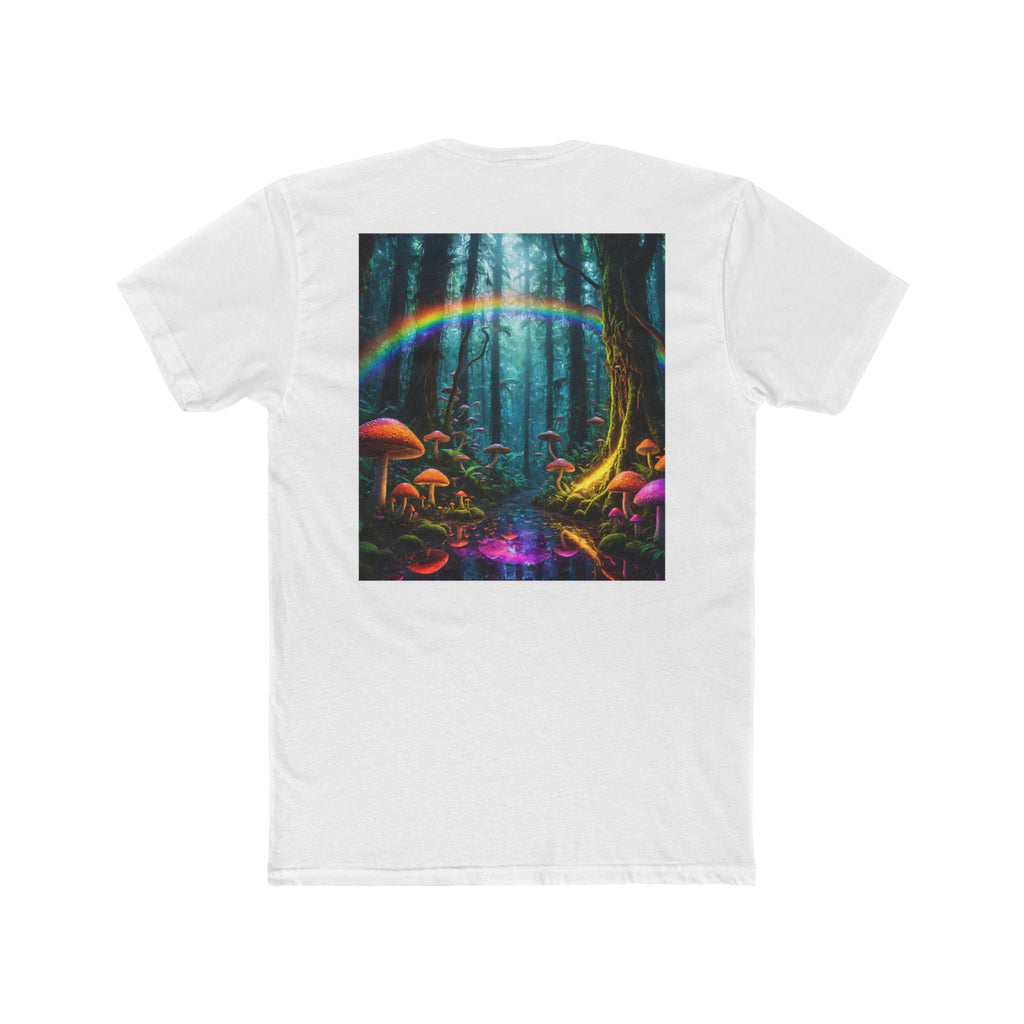 Psychedelic Forest T-Shirt — Neon Mushroom Magic Tee