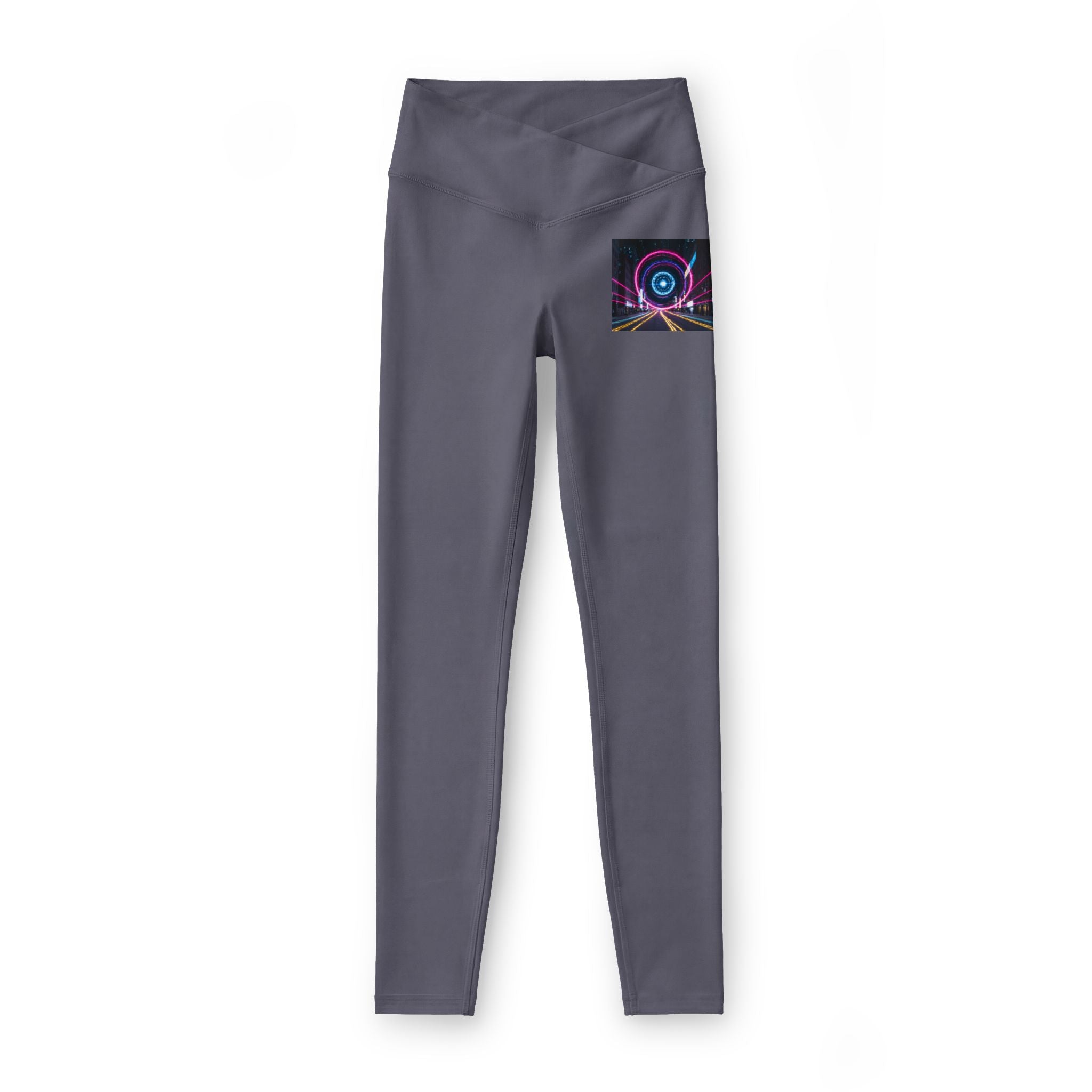 Cosmic Neon Pocket Leggings — Women’s Luxe Activewear