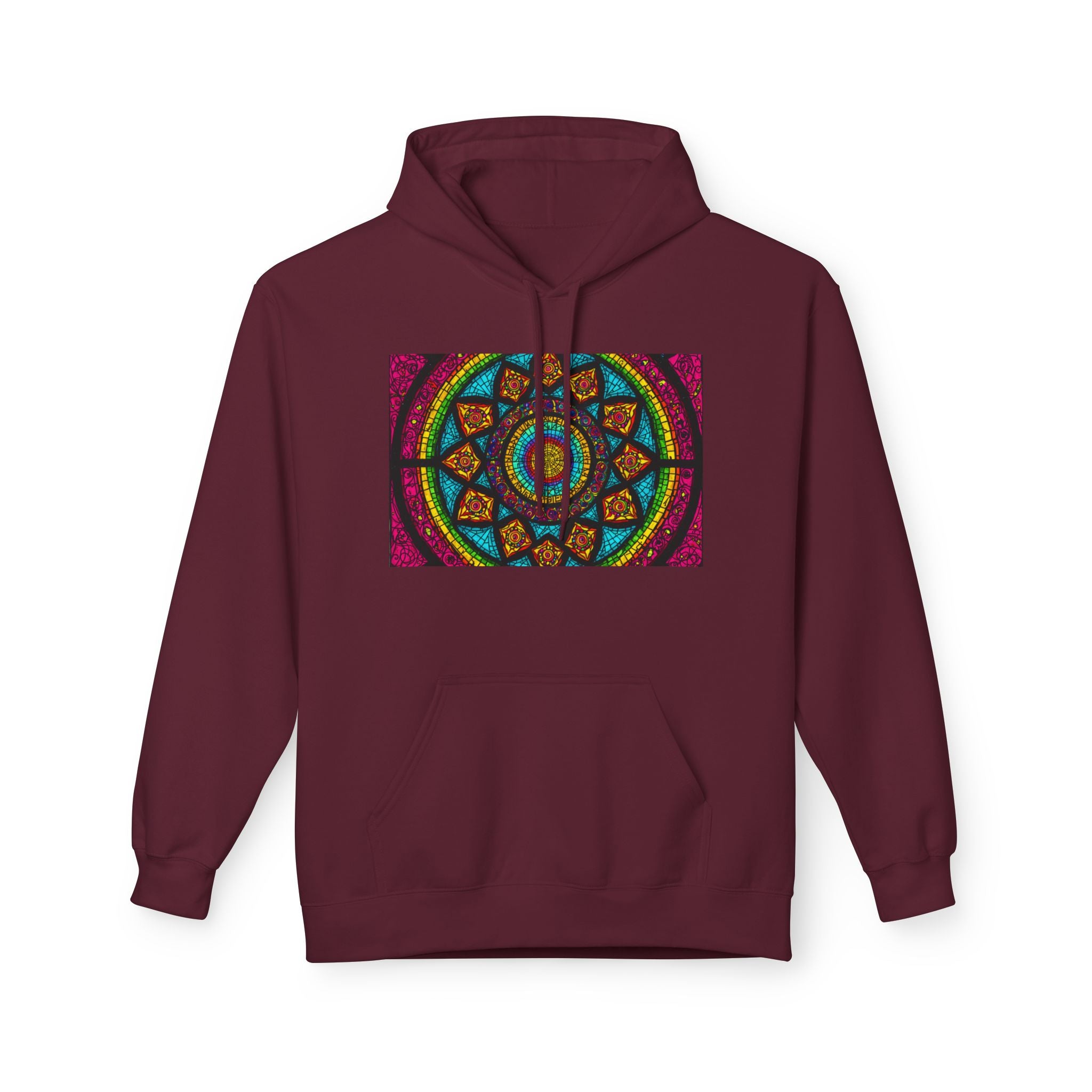 Sweat à capuche Mosaïque Mandala — Sweat-shirt d'Art Spirituel Géométrique Coloré