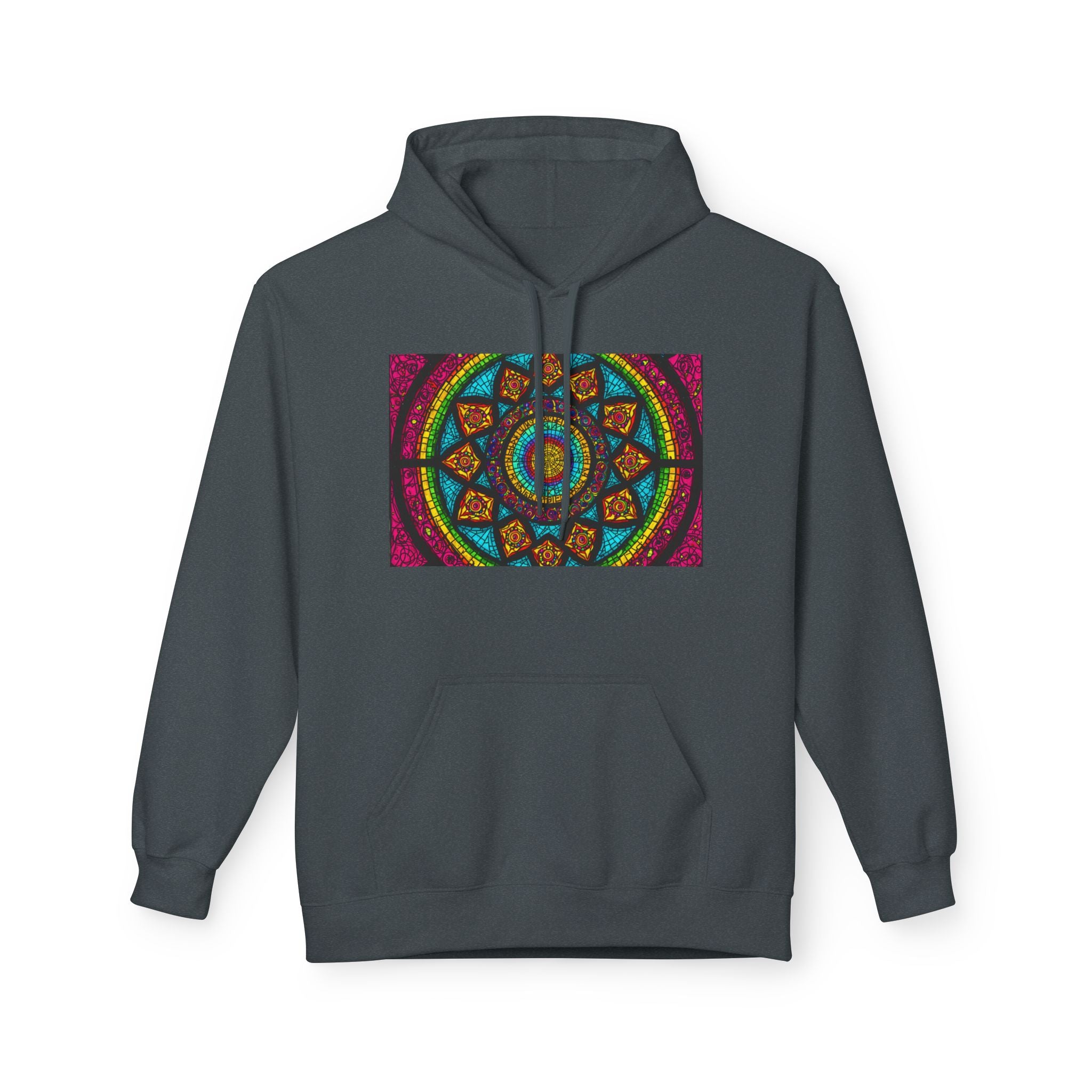 Sweat à capuche Mosaïque Mandala — Sweat-shirt d'Art Spirituel Géométrique Coloré