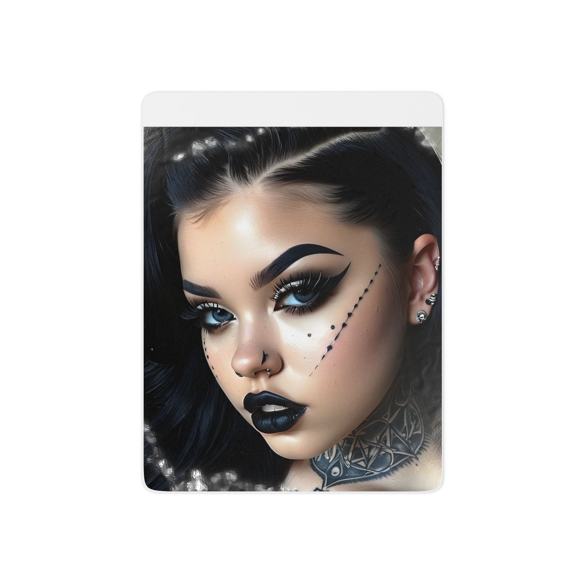 Tatouages temporaires visage gothique glamour – accent de points de larmes noirs pour maquillage des joues et des yeux