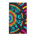 Minky Sleeping Bag – Trippy Vibrant Boho Mandala Plush Sleeping Bag