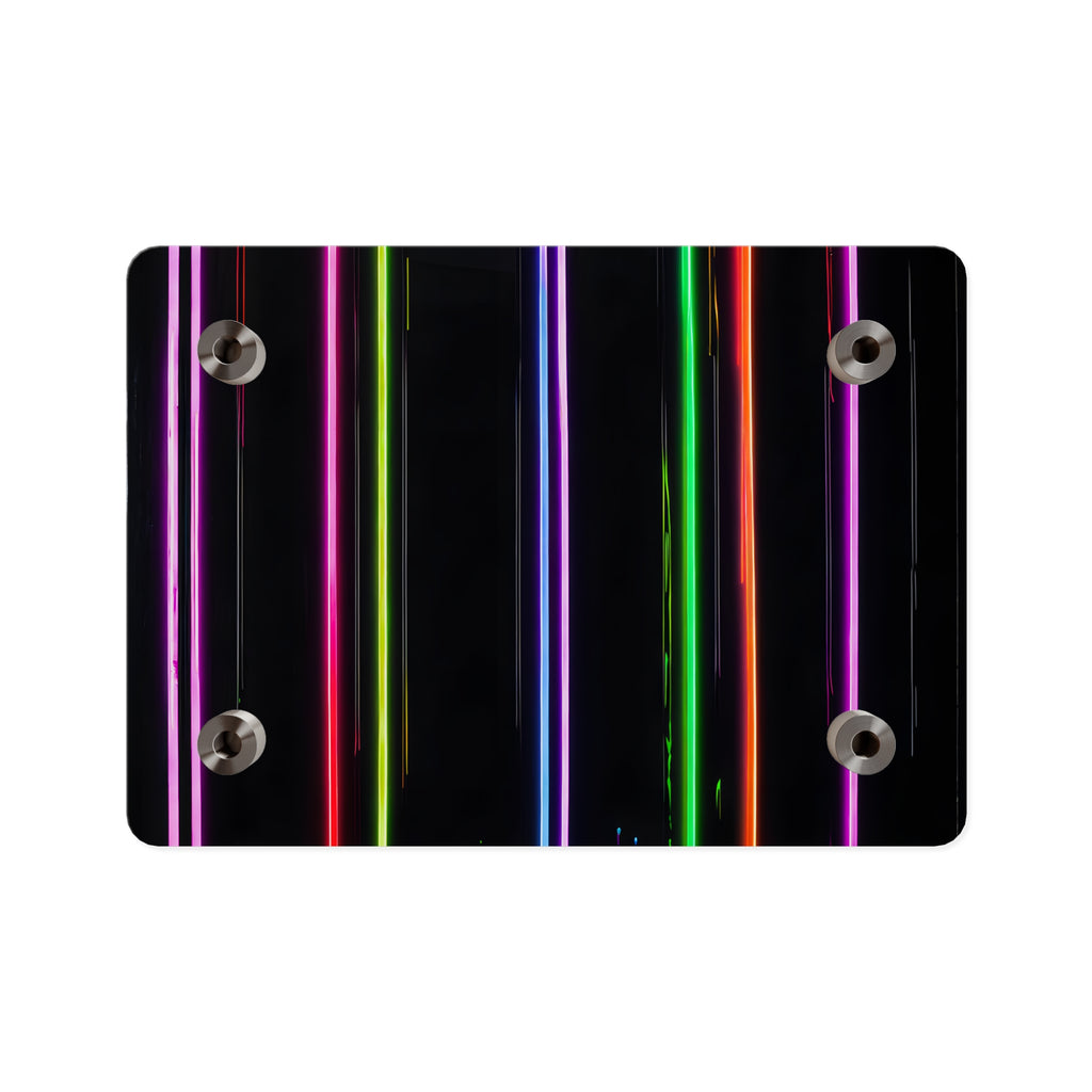 Neon Stripe Acrylic Wall Panel – Colorful Modern LED Light Art