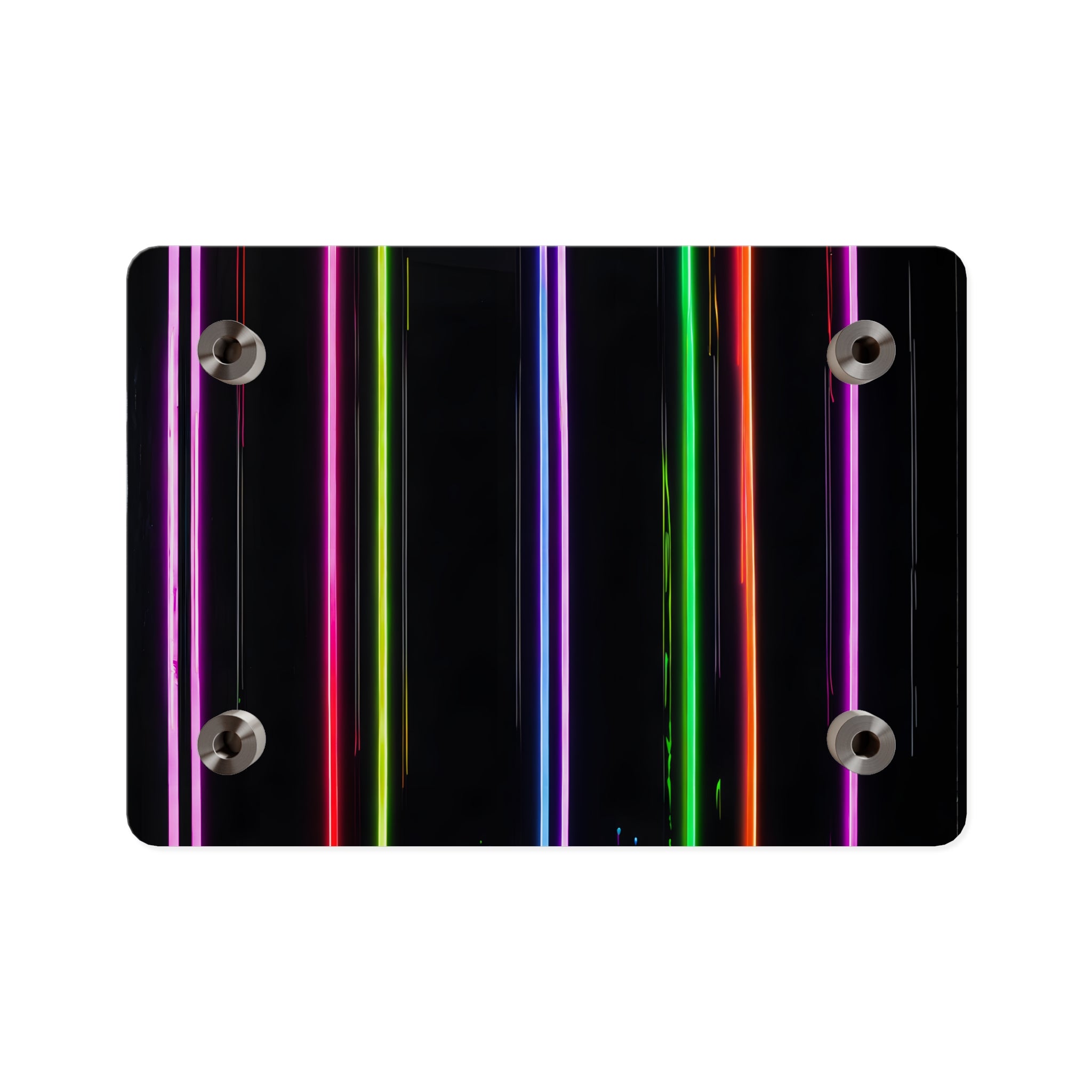 Neon Stripe Acrylic Wall Panel – Colorful Modern LED Light Art