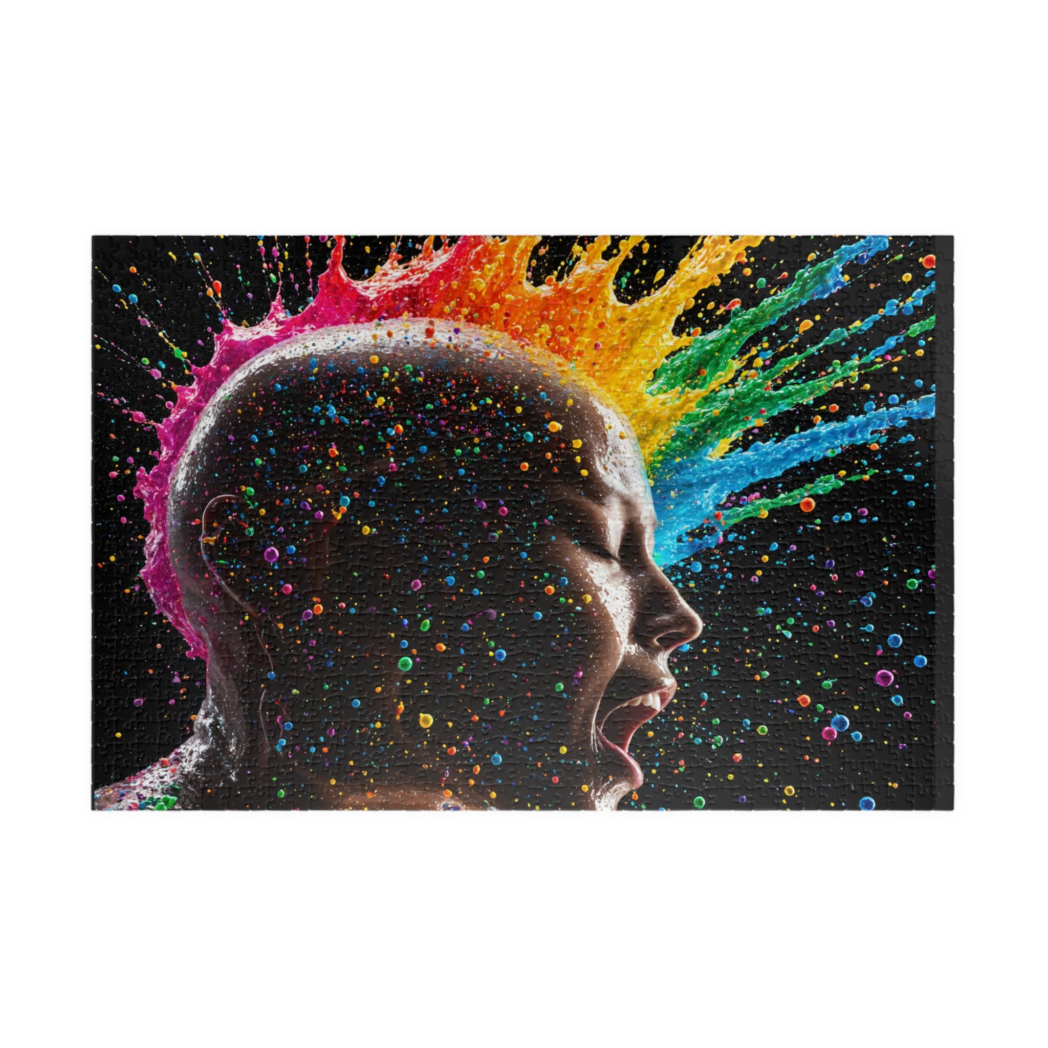 Puzzle psychédélique esprit arc-en-ciel — Puzzle artistique explosion de couleurs (110-1014 pièces)