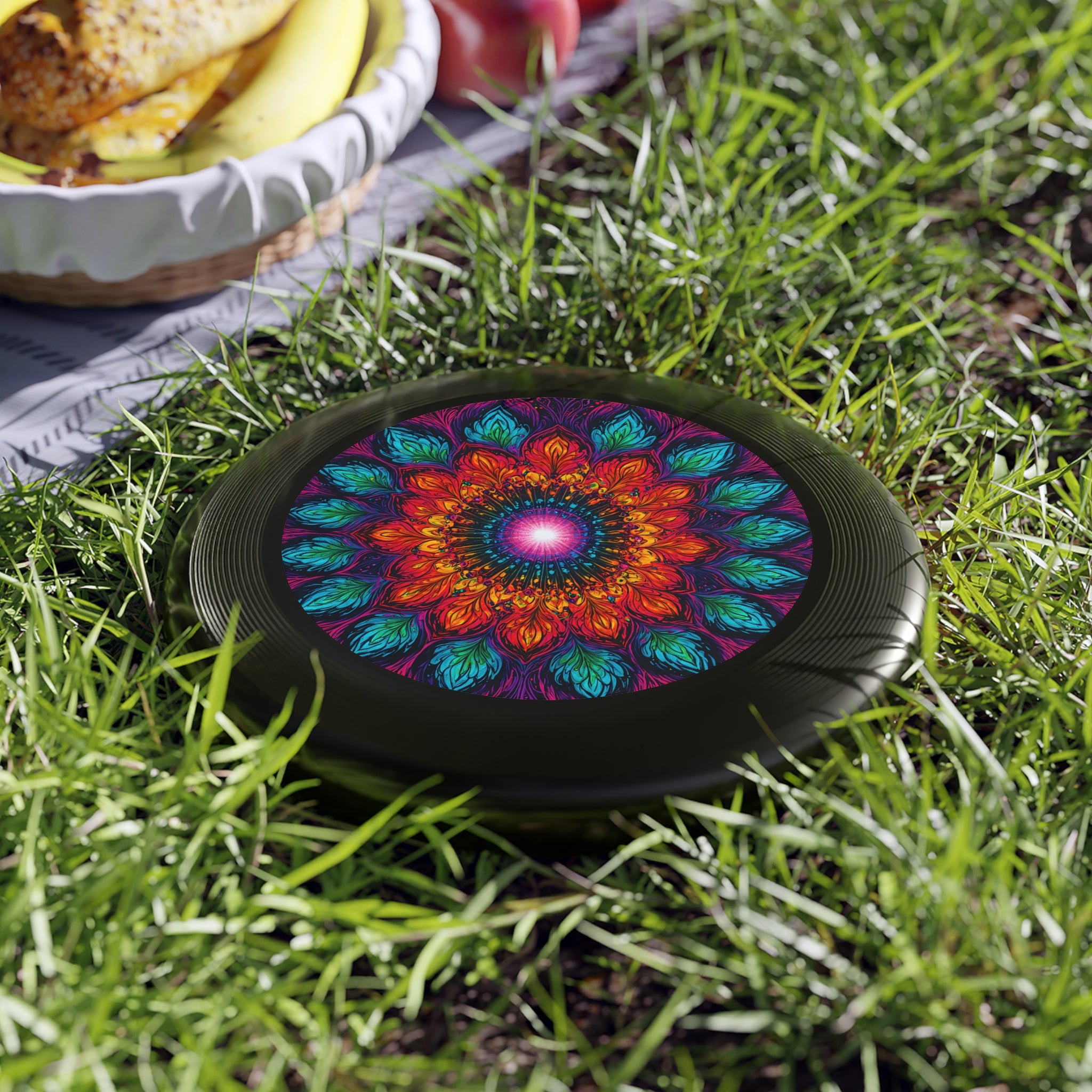 Frisbee — Vibrant Mandala Flying Disc (Colorful Boho Outdoor Toy)
