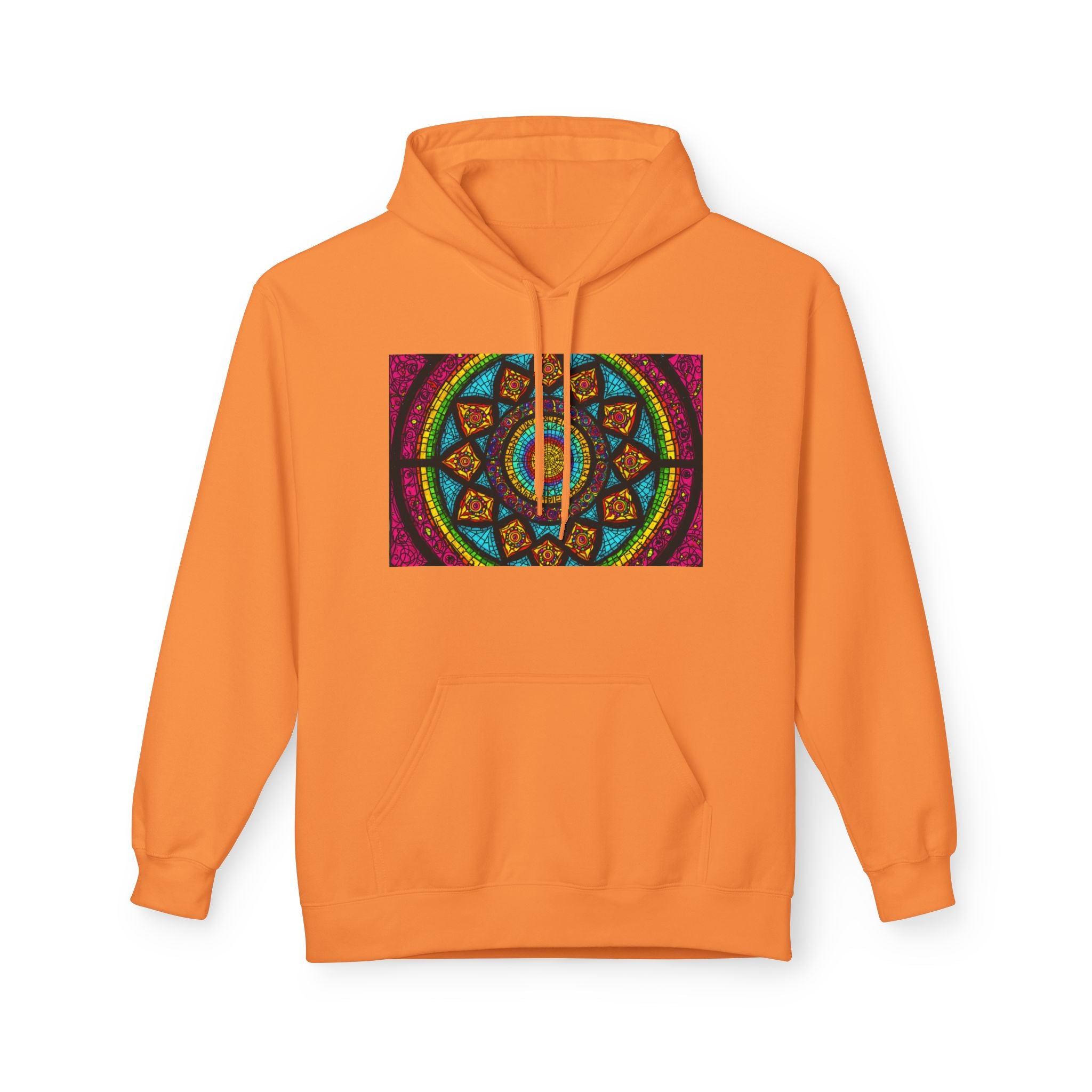 Sweat à capuche Mosaïque Mandala — Sweat-shirt d'Art Spirituel Géométrique Coloré