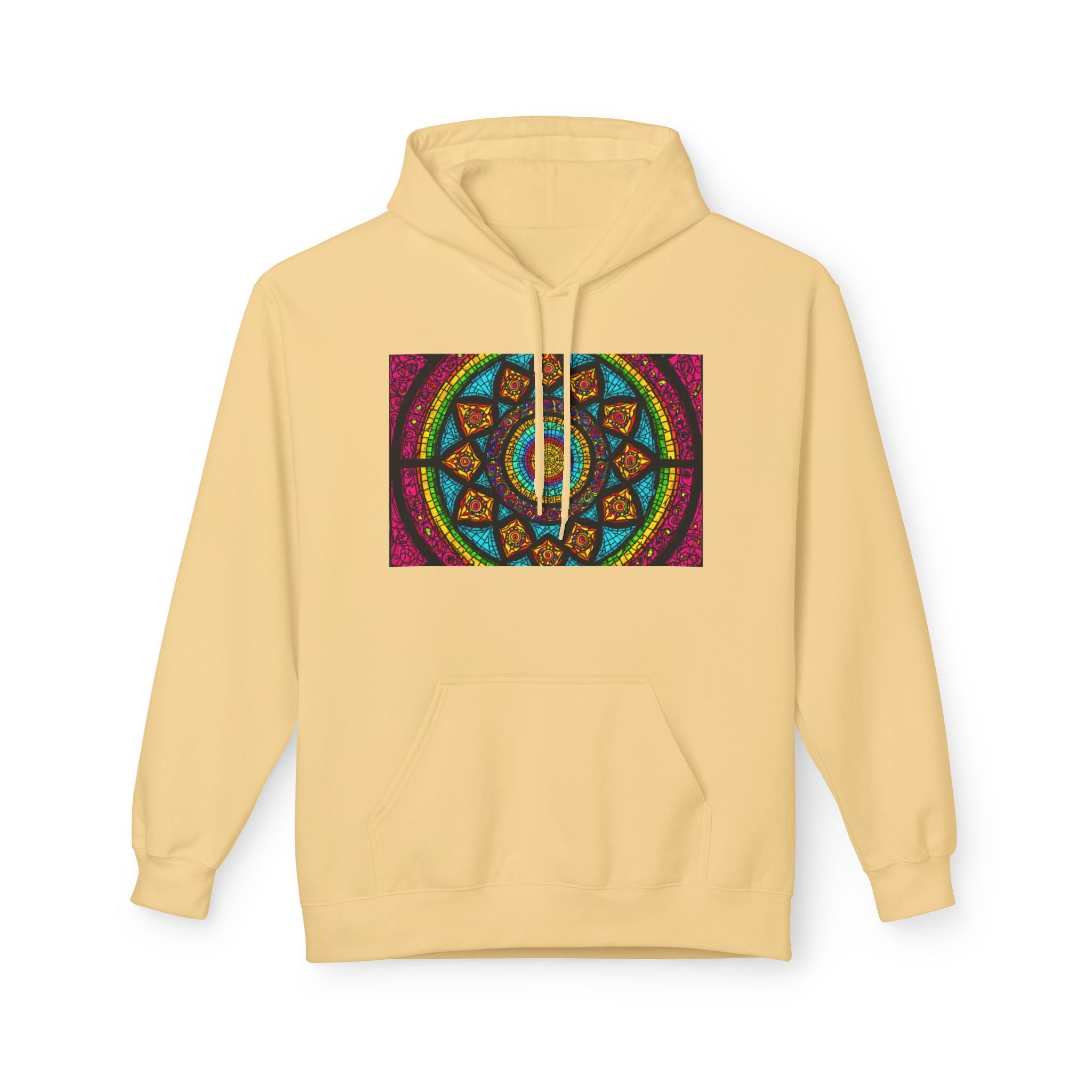 Sweat à capuche Mosaïque Mandala — Sweat-shirt d'Art Spirituel Géométrique Coloré