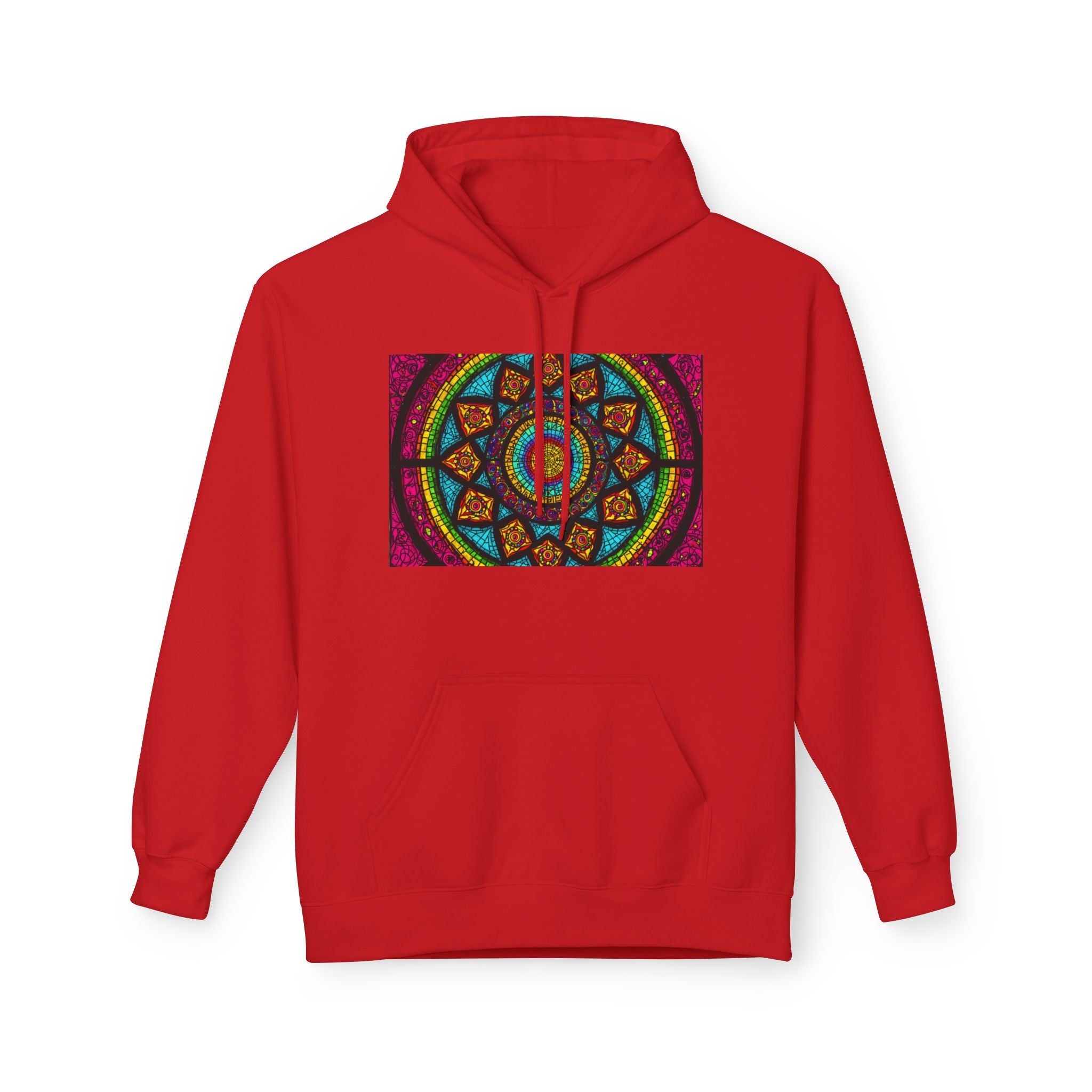Sweat à capuche Mosaïque Mandala — Sweat-shirt d'Art Spirituel Géométrique Coloré
