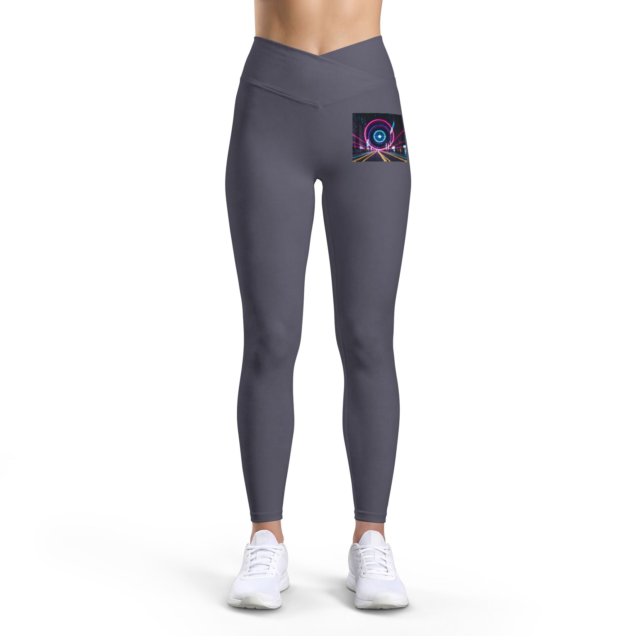 Cosmic Neon Pocket Leggings — Women’s Luxe Activewear
