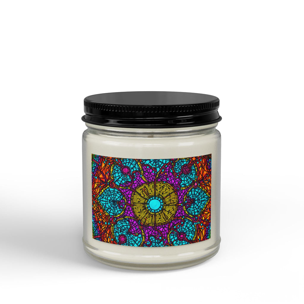 Soy Candle - Vibrant Kaleidoscope Scented Jar (4oz & 9oz)