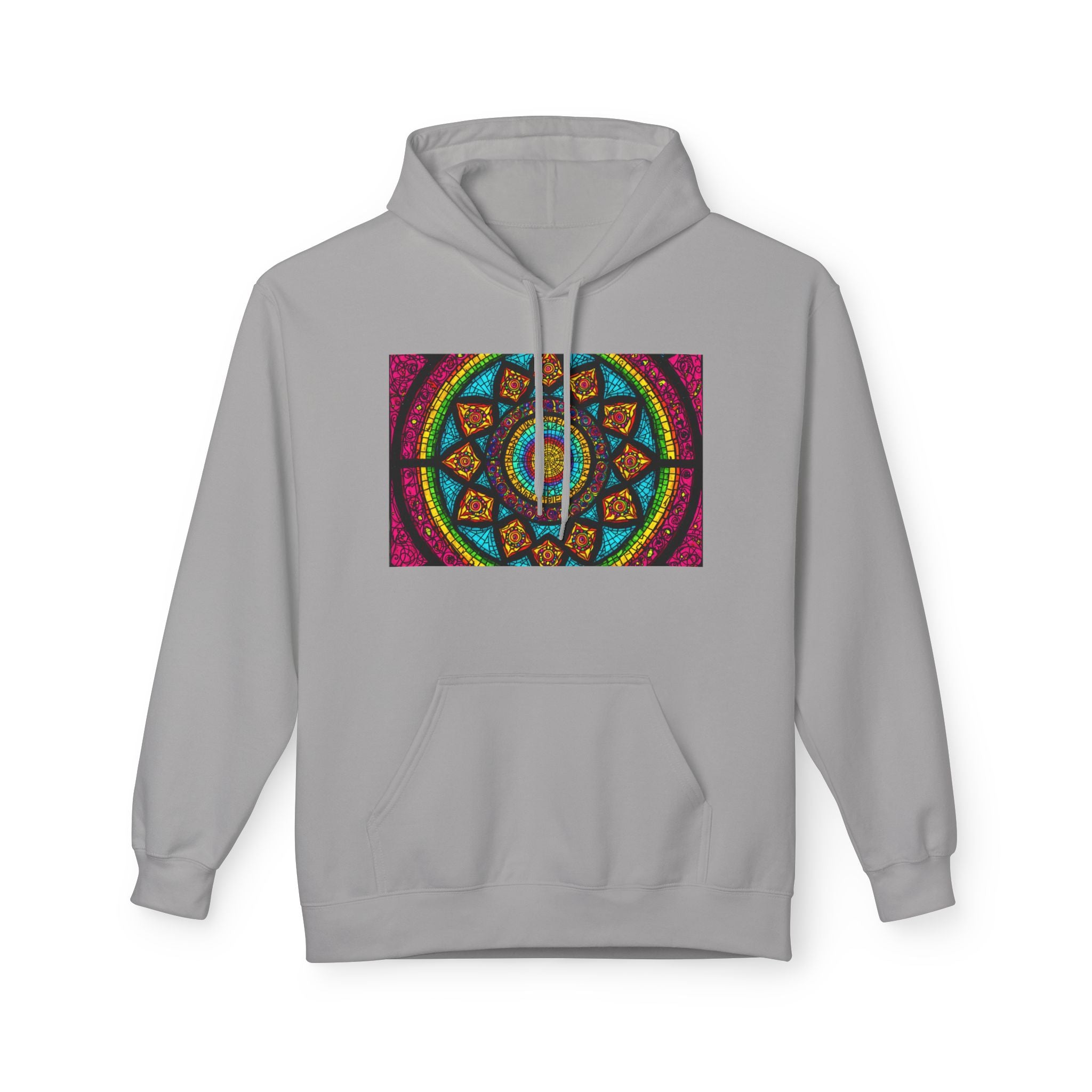 Sweat à capuche Mosaïque Mandala — Sweat-shirt d'Art Spirituel Géométrique Coloré