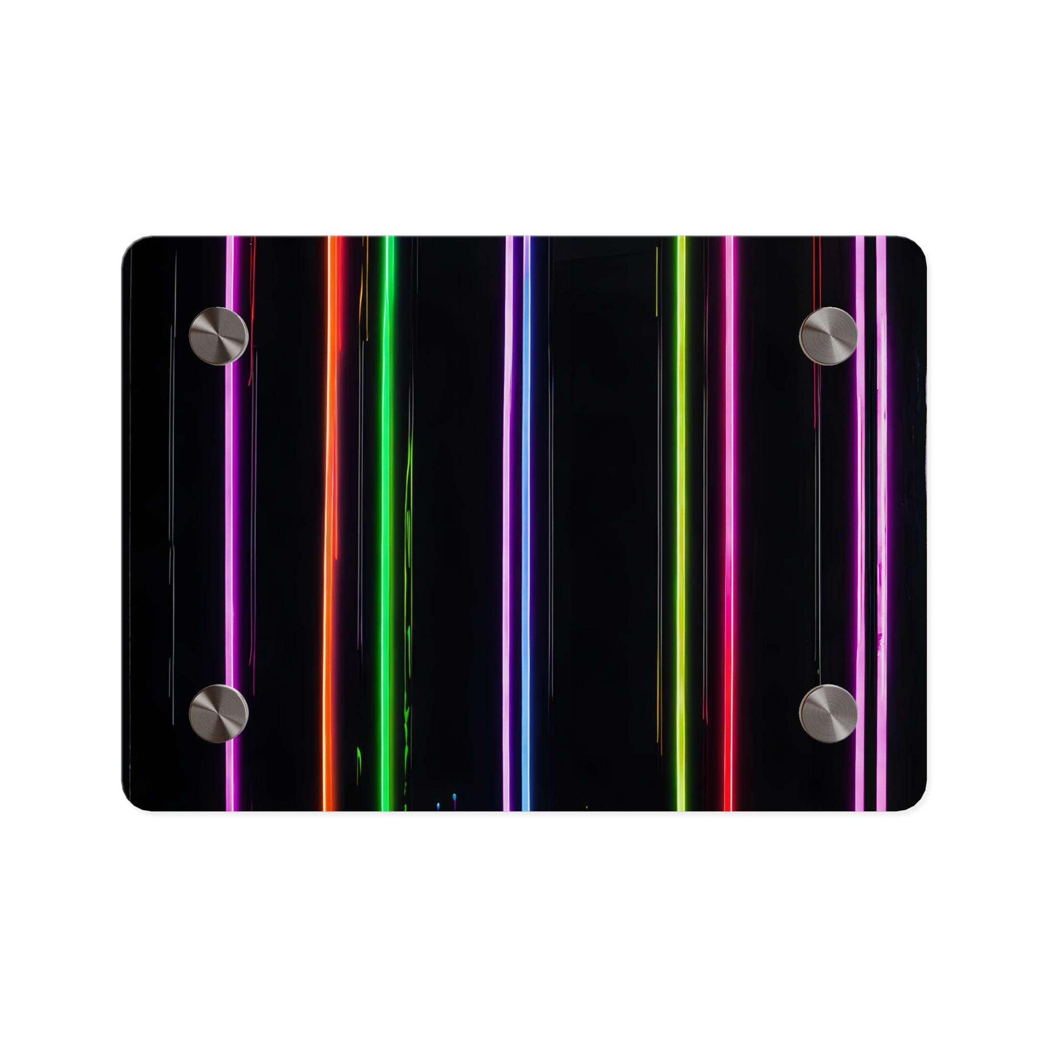 Neon Stripe Acrylic Wall Panel – Colorful Modern LED Light Art