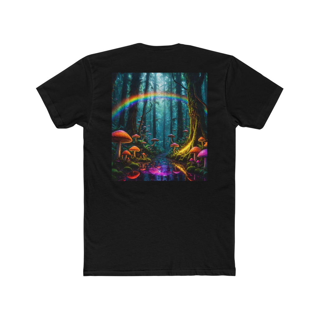 Psychedelic Forest T-Shirt — Neon Mushroom Magic Tee