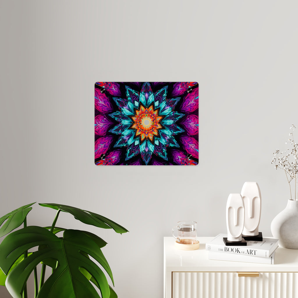 Vibrant Mandala Acrylic Wall Art Panel — Colorful Boho Home Décor