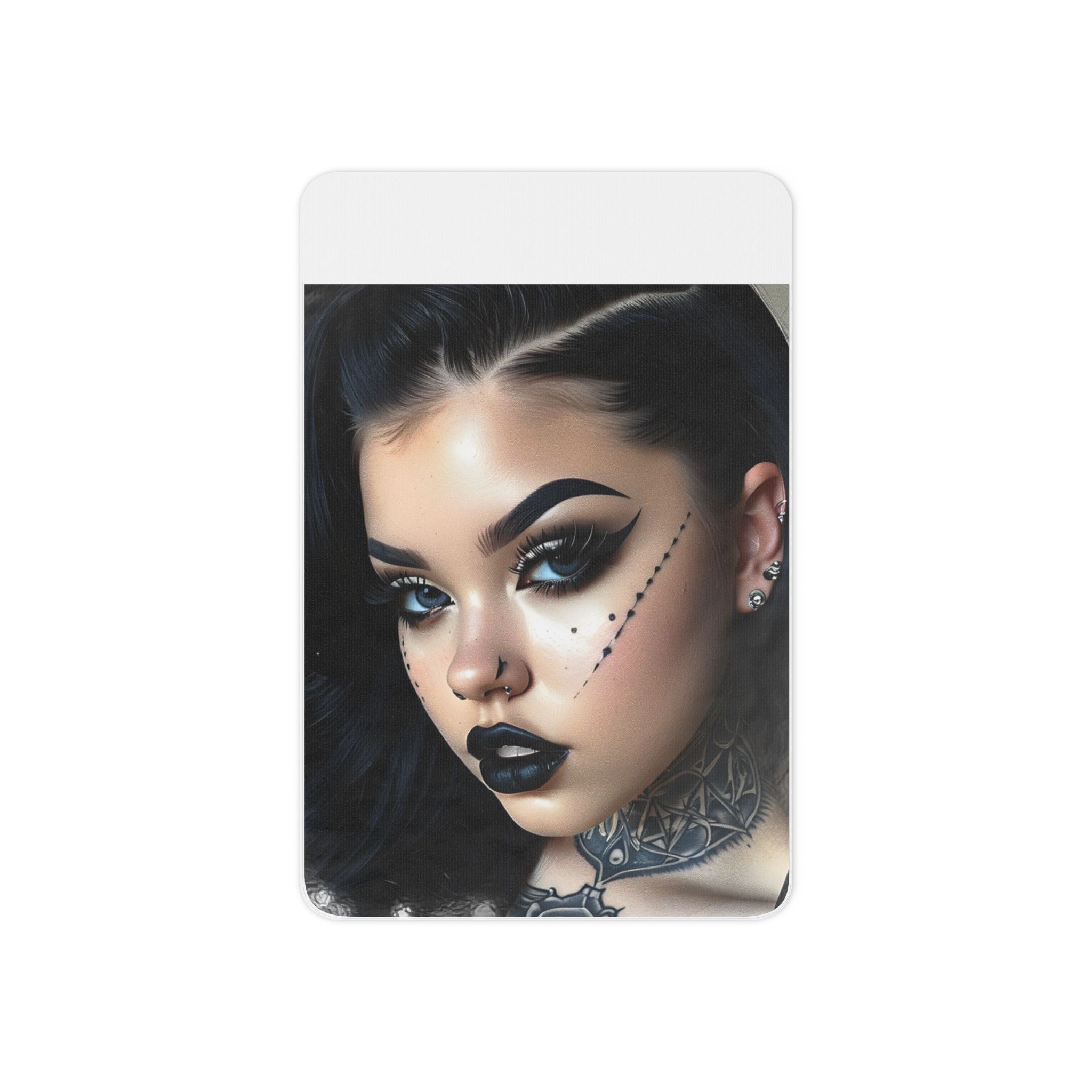 Goth Glam Face Temporary Tattoos – Black Teardrop Dot Accent for Cheek & Eye Makeup