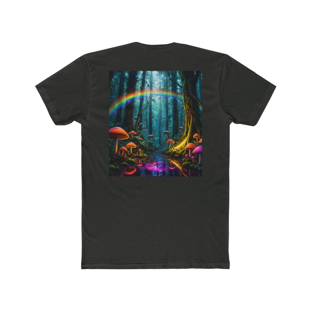 Psychedelic Forest T-Shirt — Neon Mushroom Magic Tee