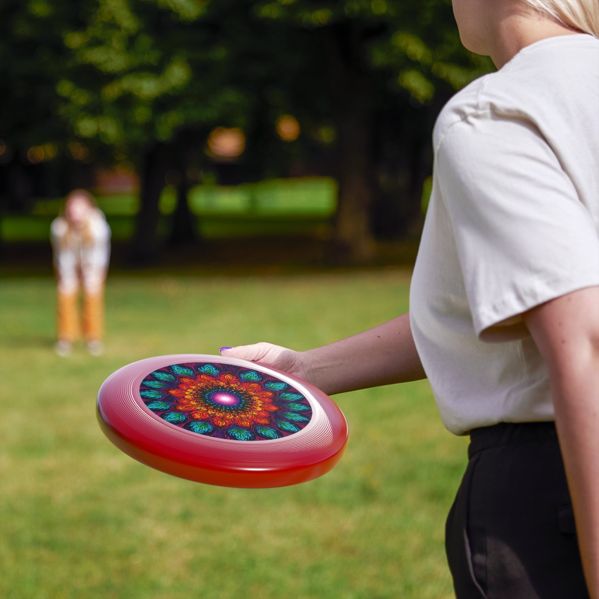 Frisbee — Vibrant Mandala Flying Disc (Colorful Boho Outdoor Toy)