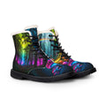 Fantasy Forest Fur-Lined Boots — Neon Mushroom Women's Leather Boots